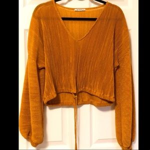 Zara Long sleeve textured shirt